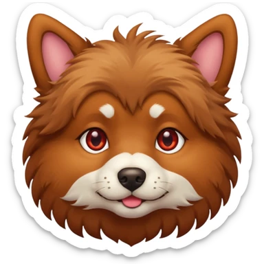 red eyed dog sticker