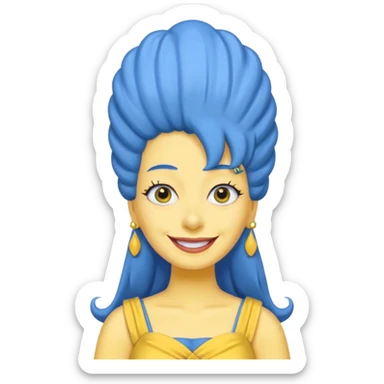 Simpson women sticker