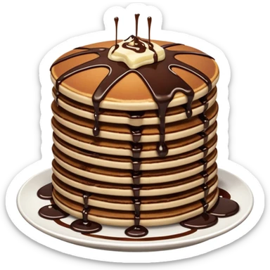 Chocolate pancakes sticker