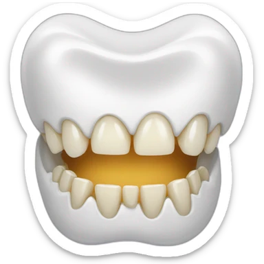teeth-tangue sticker