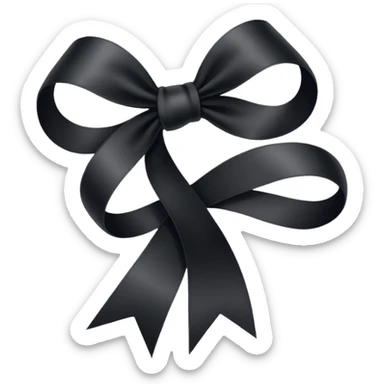 Lazo negro sticker