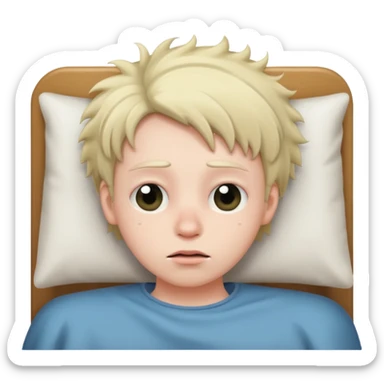 Persona enferma con cara de enferma  sticker