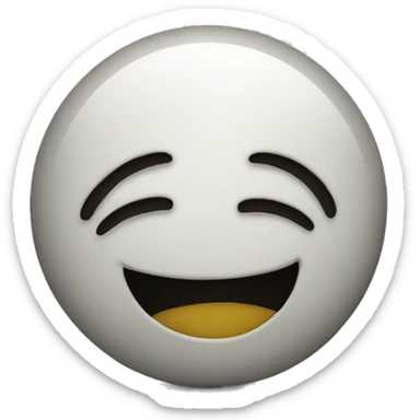 Emoji face playing dead sticker