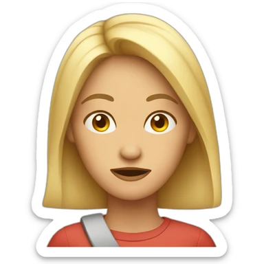 frustrated QA Tester lead woman version sticker