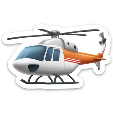 helicopter dog sticker