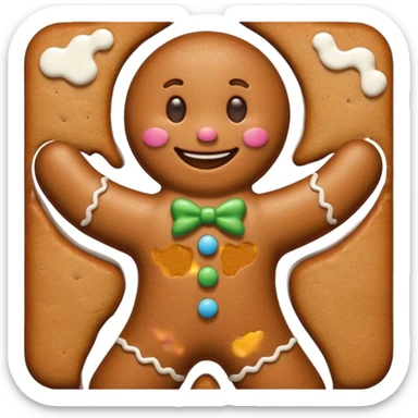 Omino pan di zenzero sticker