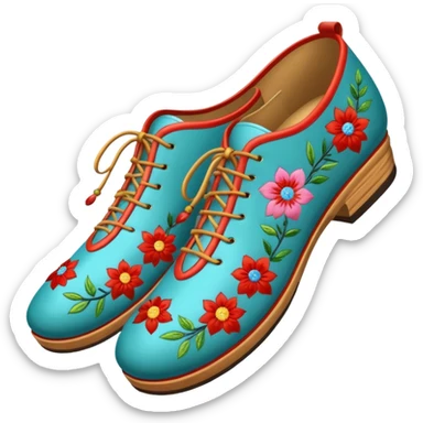 chinese mongolian shoes sticker