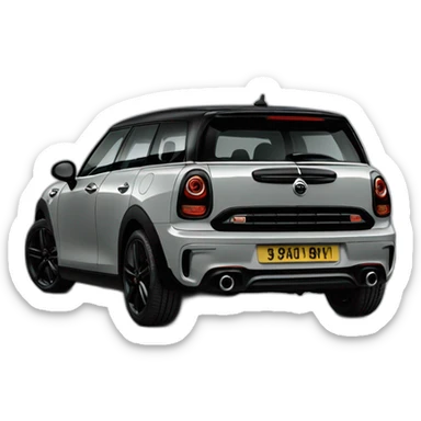 grey mini clubman black pack black stripes sticker
