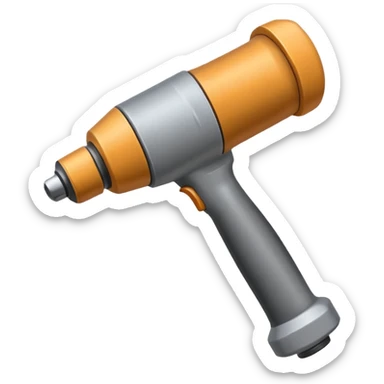 Pneumatic hammer swinging and dust particles sticker