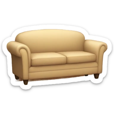 A cozy couch sticker