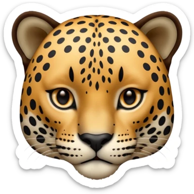 A high-resolution photo-realistic digital illustration of a baby jaguar, chest upward A high-resolution, photo-realistic digital illustration of a majestic jaguar sticker