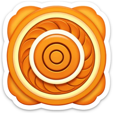 Sacral chakra sticker