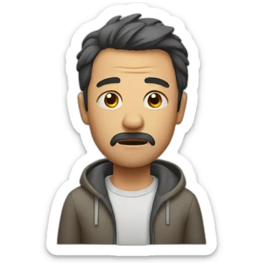 Man suffering  sticker