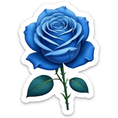Rosa azul sticker