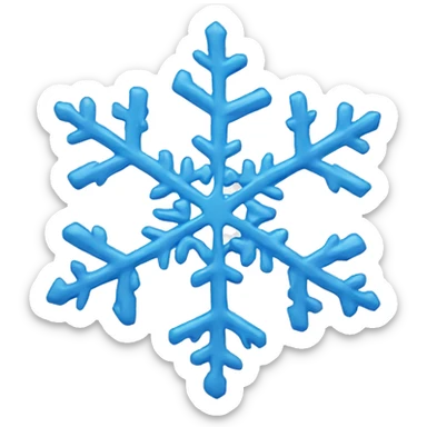 snowflake sticker