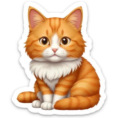 Sasha the cat enjoys life sticker