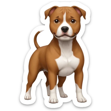 staffy dog  sticker