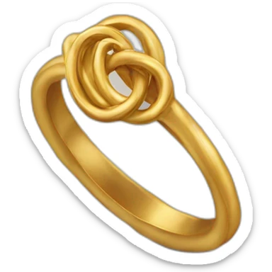 Dos anillos entrelazados sticker