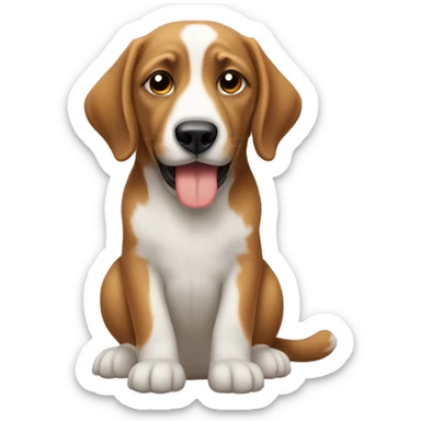 Türkiye forması giyen bir köpek  sticker
