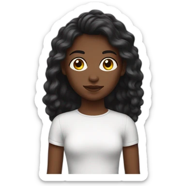 Adolescent avec la peau noir claire avec un taper sticker