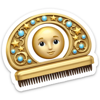 horoscope hairbrush sticker