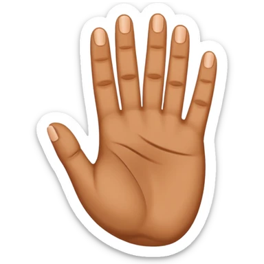 4 fingers thumb inwards sticker