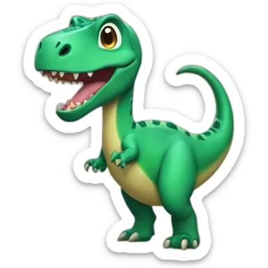Un dinosaures qui rigole sticker