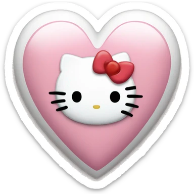 hello kitty heart sticker