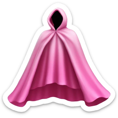 faceless mannequin flapping pink geode cape sticker