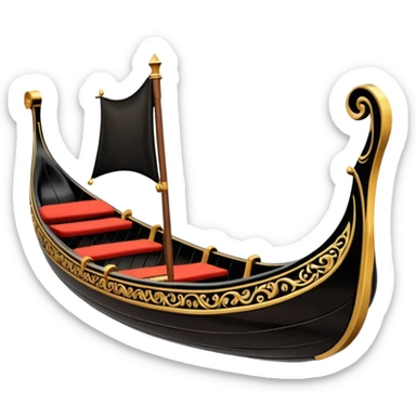 venice gondola sticker