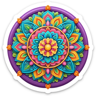 Mandala sticker