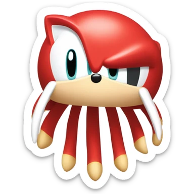 Even brighter knuckles from sonic sticker