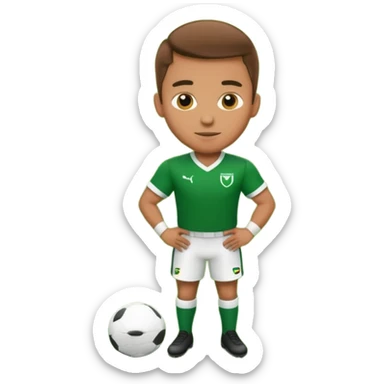 a football player in a match sticker