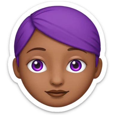 indian desi purple emoji sticker