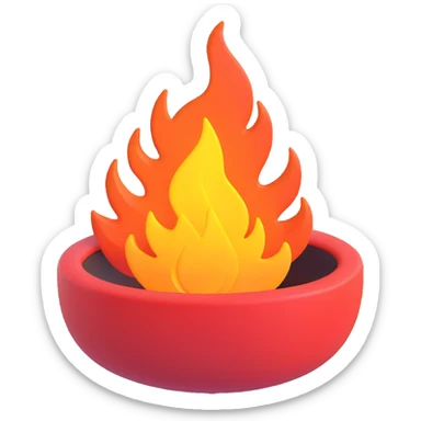 A fire ring emoji sticker