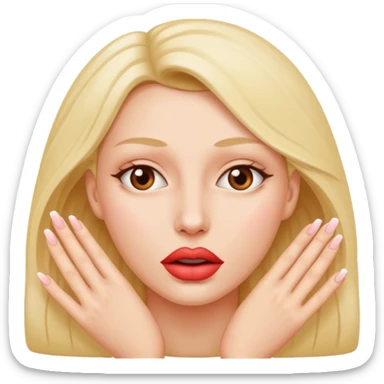 A woman’s vagina lips spread apart by fingers sticker