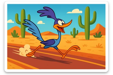 Roadrunner sticker