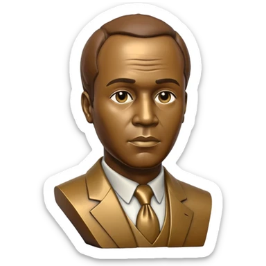 statue of Frantz Fanon sticker