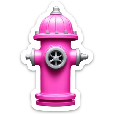 Pink fire hydrant  sticker