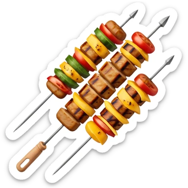 kebab skewer sticker