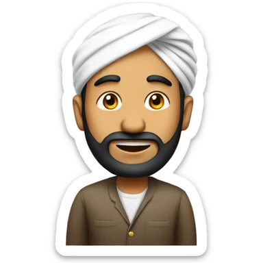 punjabi man saying waah sticker