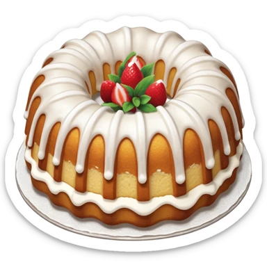 vanilla bundt cake sticker