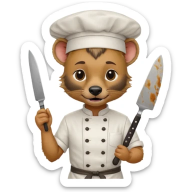chef hyena sticker