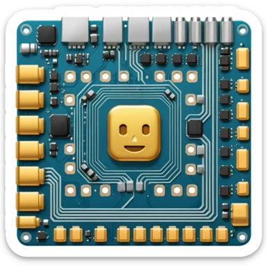 motherboard 3D sticker