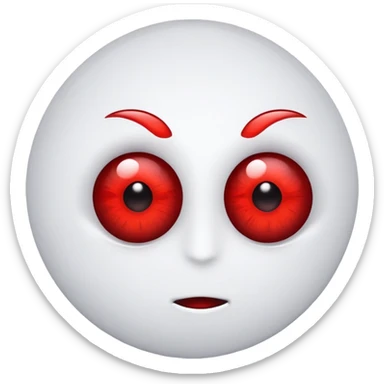 Red eyes/low emoji  sticker