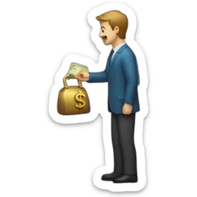 paying interest to bank sticker