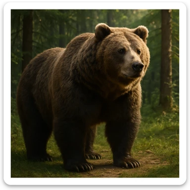 Grizzly bear sticker