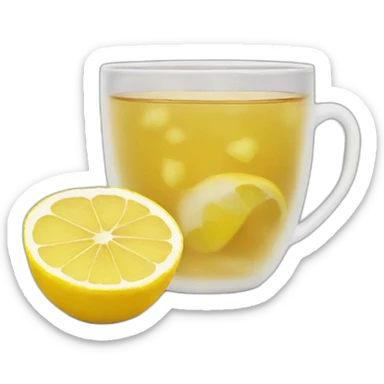 lemon ginger tea sticker