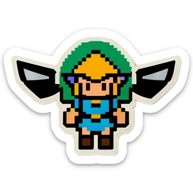 8 bit Zelda sticker