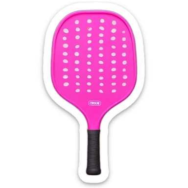 pink pickleball paddle sticker